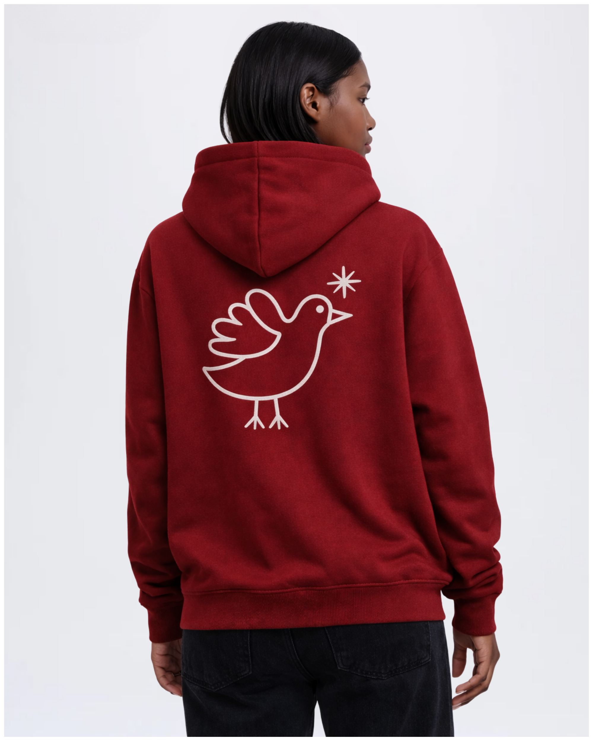 Womens Origin Hoodie - Wine Red