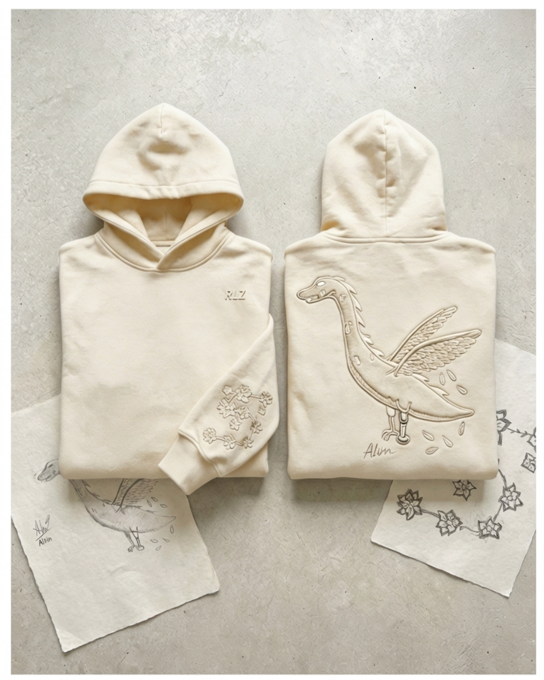 Alvin's Hoodie - Cream
