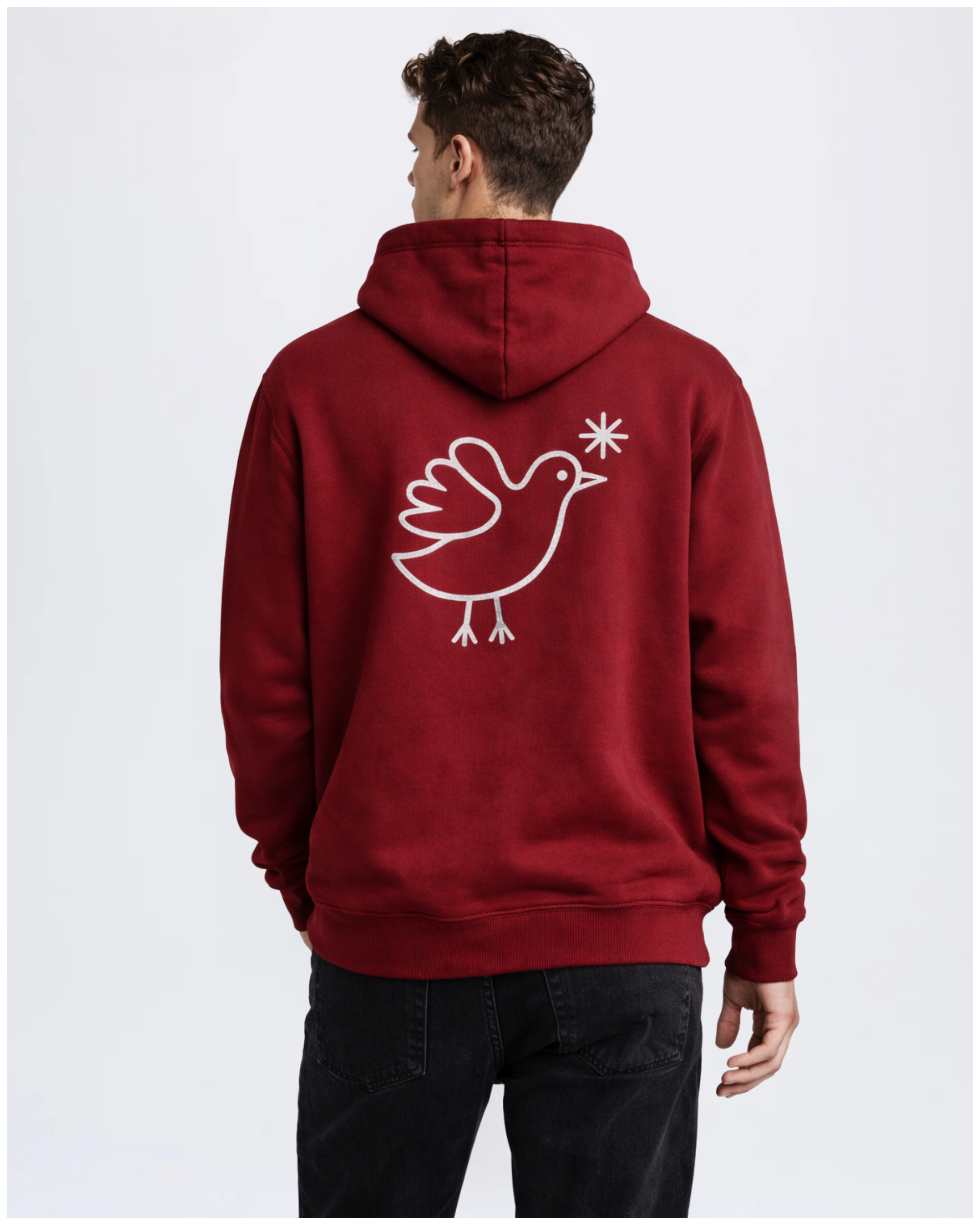 Mens Origin Hoodie - Wine Red