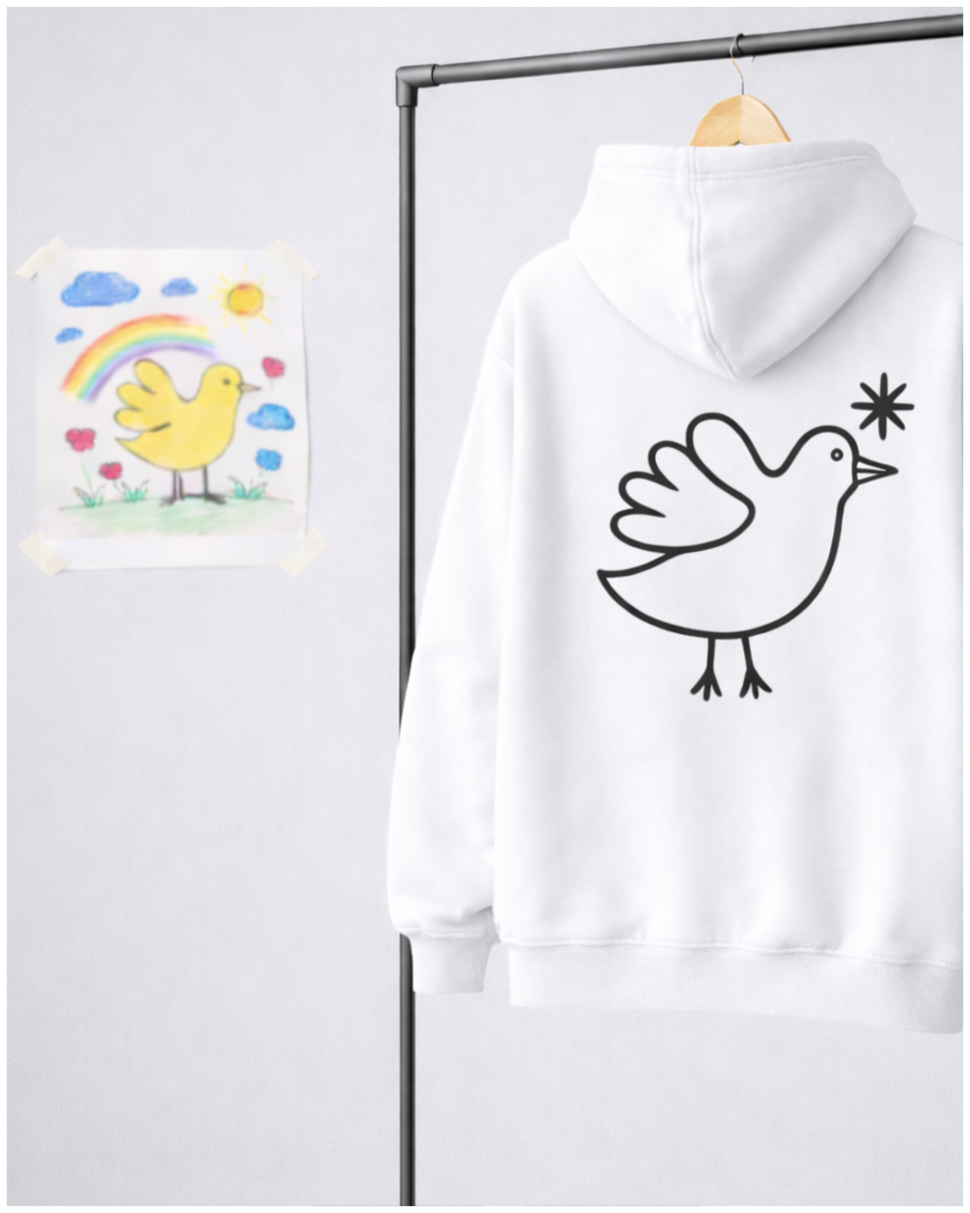 Mens Origin Hoodie - White