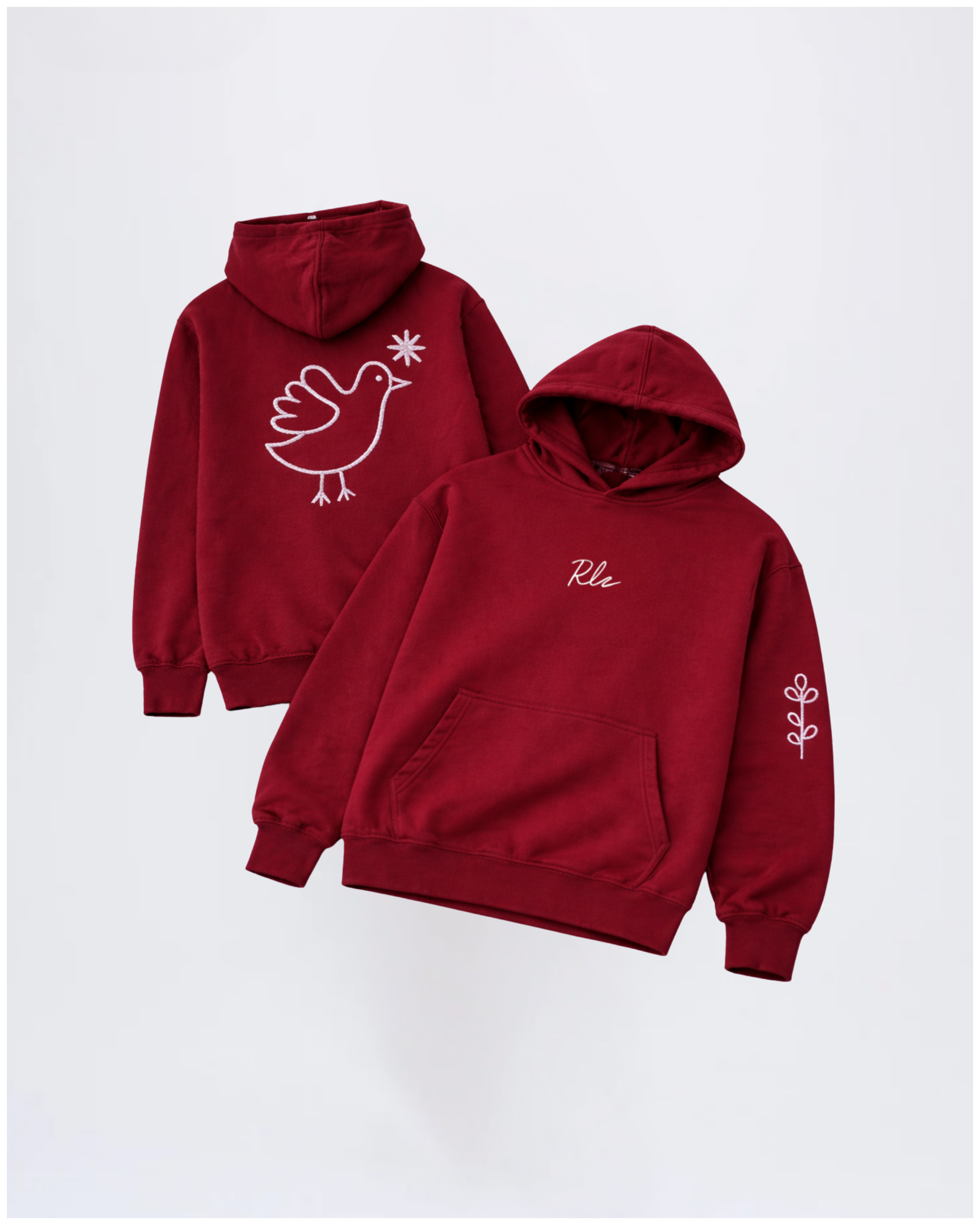 Mens Origin Hoodie - Wine Red